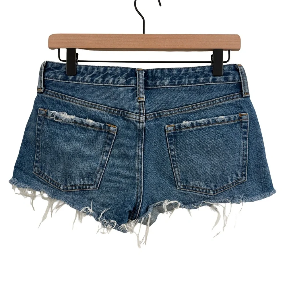 Abercrombie & Fitch Ripped Blue Jean Shorts - Picture 4 of 9